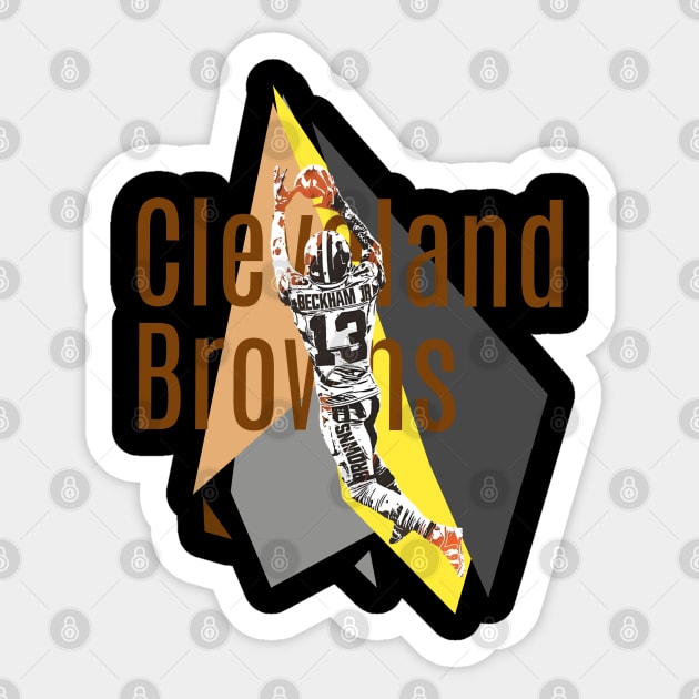 Cleveland Browns wpap Sticker by Art engineer